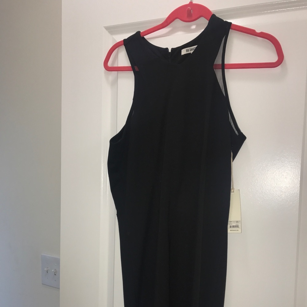 Classic Black Dress with Mesh Details- Brans New!